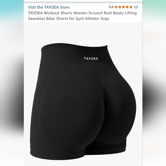 Tasha Pants - Tasha High Waist Black Seamless Shorts